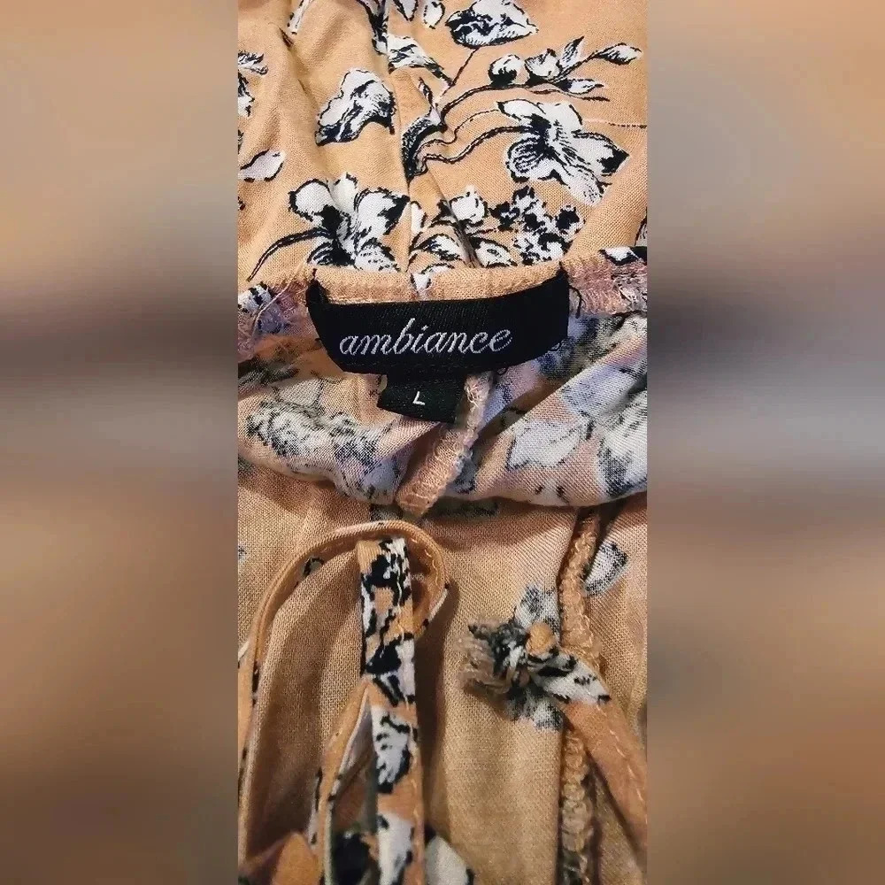 Ambiance, Size L, Pink Blossom Romper - Picture 5 of 6